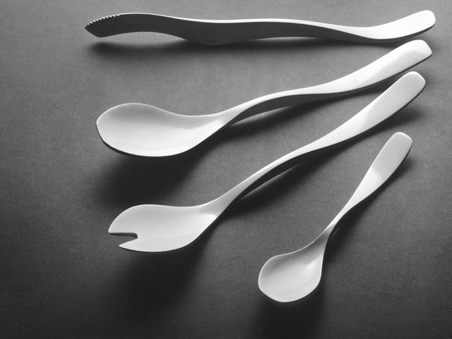 'Elver' flatware - molded plastic.