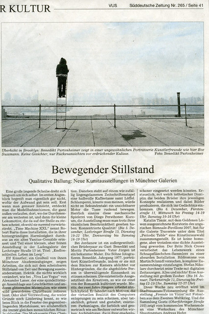 Süddeutsche Zeitung / Dienstag 17. Nov 2009