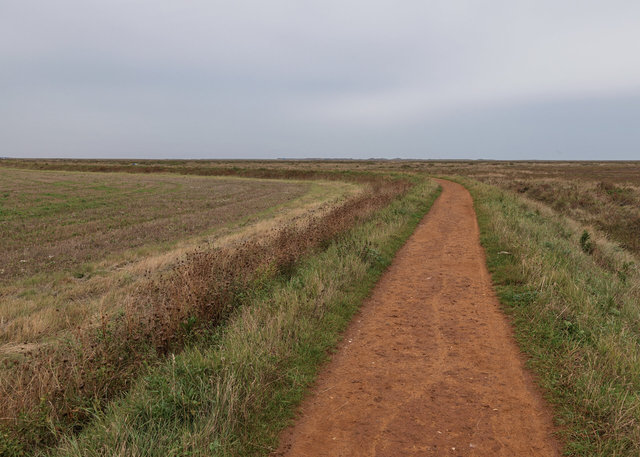 Path in marshes from Blakeney to Morston