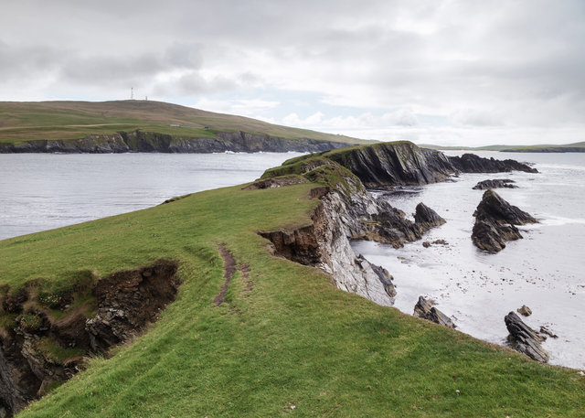 Islets and sea stacks south of St Ninian's Isle