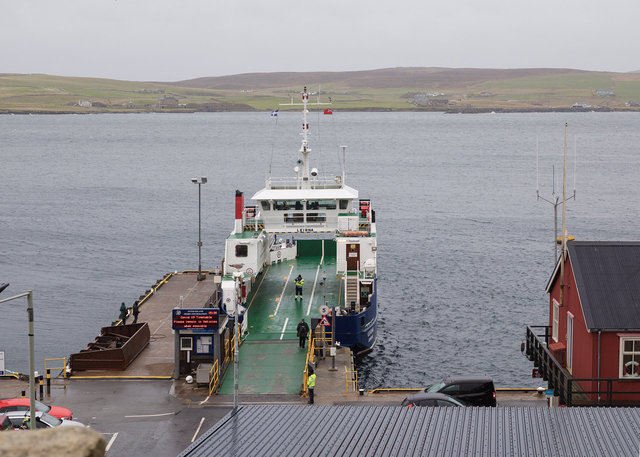 MV Leirna operates between Bressay Island and Lerwick, Albert Dock