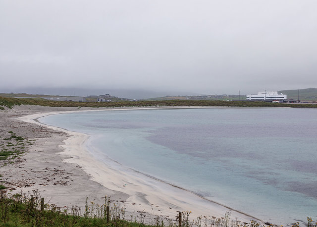 Grutness Voe, view towards Sumburgh Airport