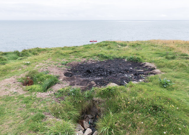 Location where they burned the head for the final shot, Burrow Head