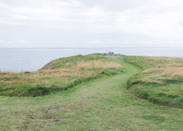 Location where they burned the head for the final shot, Burrow Head