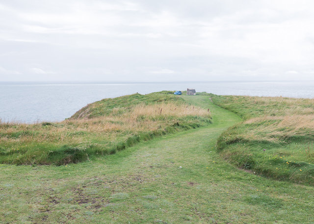 Location where they burned the head for the final shot, Burrow Head