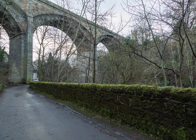 Dean Bridge from the Water of Leith Walkway