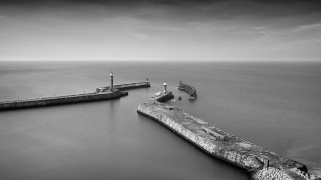 Whitby Piers