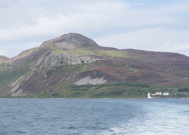 Crags to the west of Mullach Mor on Holy Isle