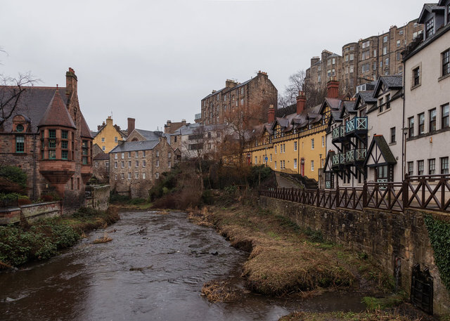 The Water of Leith and Hawthornbank Buildings