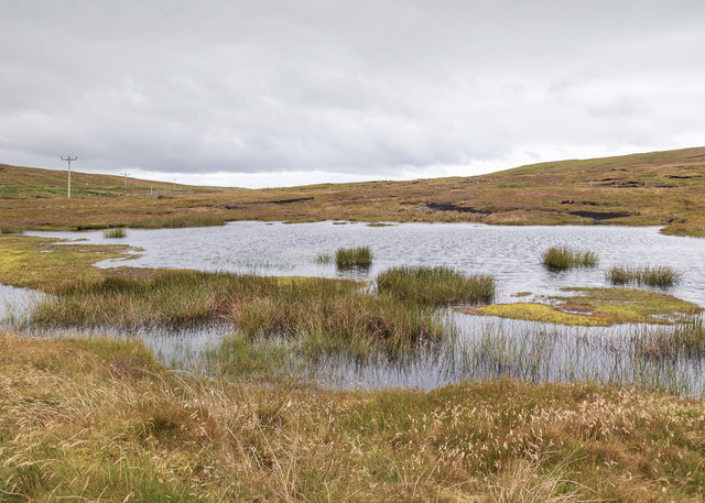 Small lochan on moorland between Bigton and Channerwick