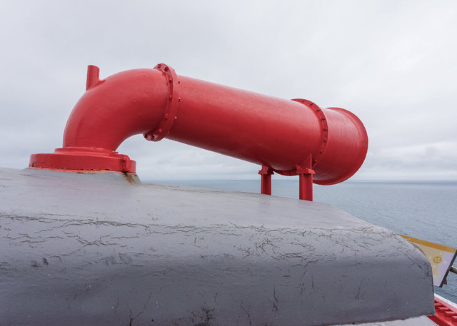 Foghorn at Sumburgh Head Lighthouse