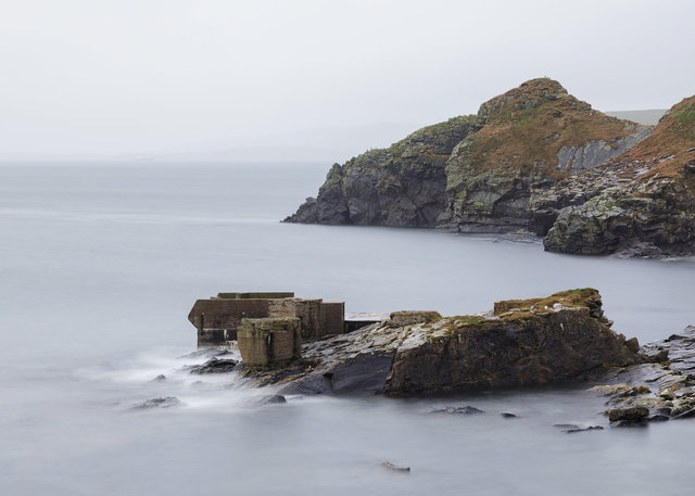 World War II Torpedo Tube Platform and Knab Headland