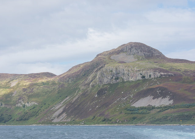 Crags to the west of Mullach Mor on Holy Isle