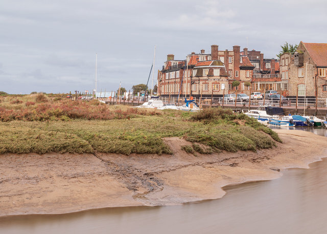 Blakeney Harbour with hotel