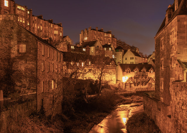 Hawthornbank Buildings from Dean Bridge