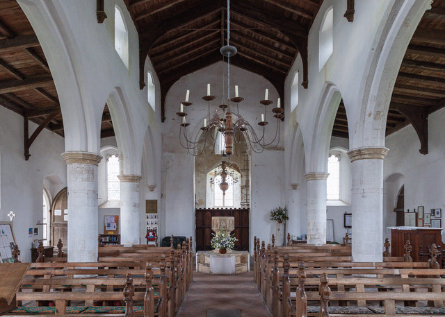Interior of All Saints Church, Morston