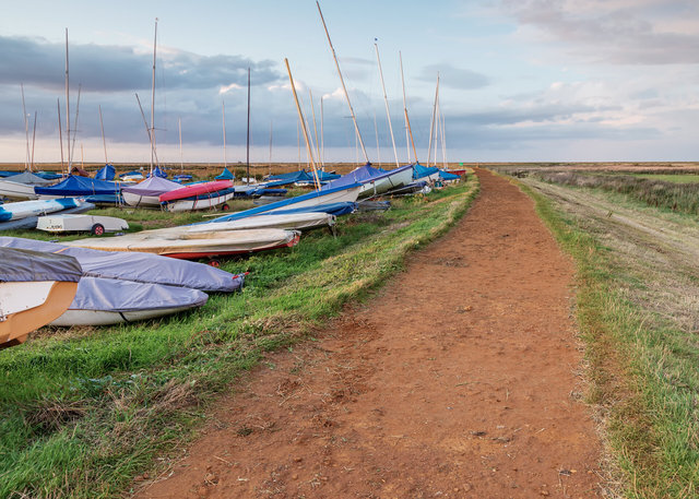A public bridleway, Blakeney salt marshes