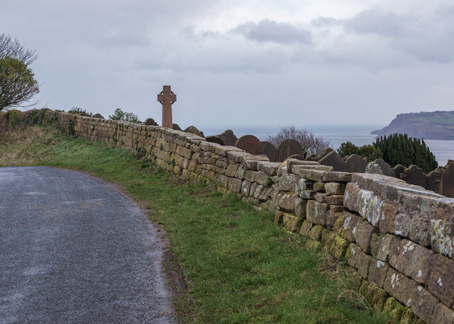 A Celtic cross in the churchyard of Old St Stephen's Church, Fylingdales