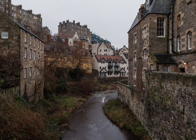 The Water of Leith in Dean Village