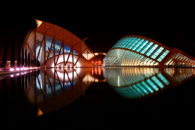 Calatrava's Architectuur in Valencia, Spanje