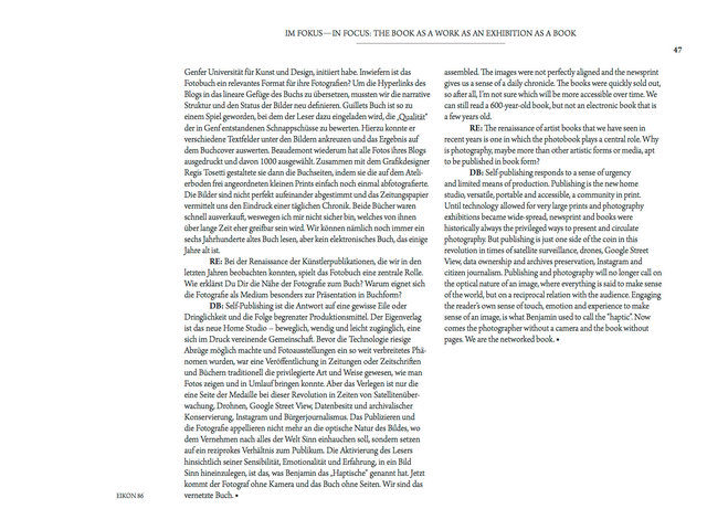 EIKON MAGAZINE, N. 86, MAY 2014