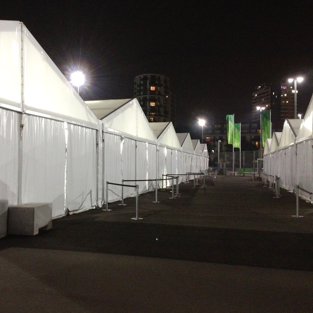 Working the night shift, Olympic Park, 2012