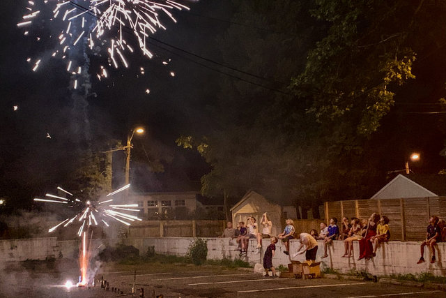 Fireworks among friends