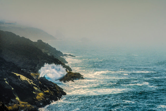 Oregon coast fisherman