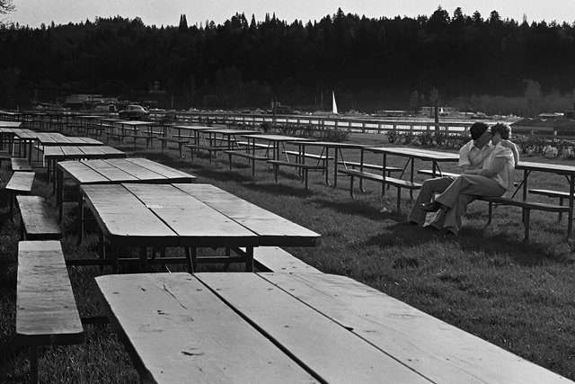 Picnic tables