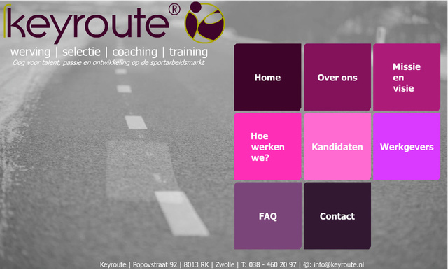 Webdesign for Keyroute