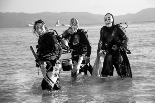 Beach Clean-up, Boracay Island, Philippines