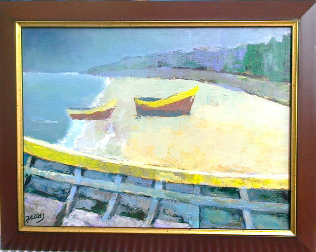 Dębki 30x40 akryl płótno 2013