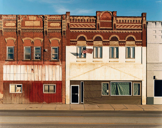 Main Street and Flag:  Indiana  2011