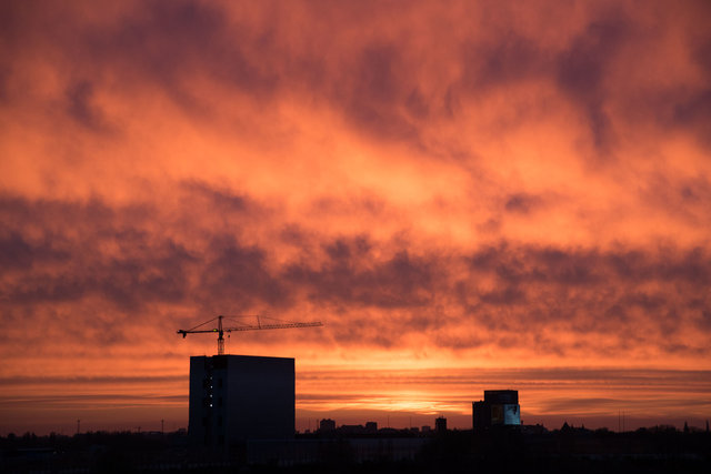 Zonsondergang, Sciencepark Amsterdam