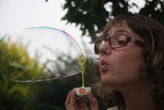 Blowing bubbles