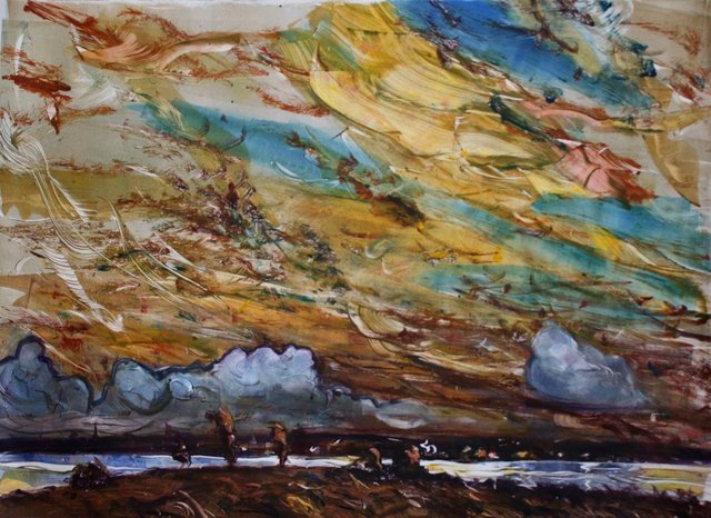 Pier Sunset 22 x 30"