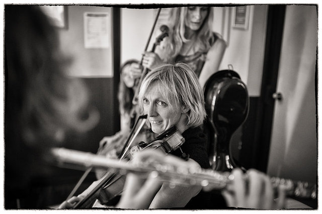 backy and becky during rehearsal