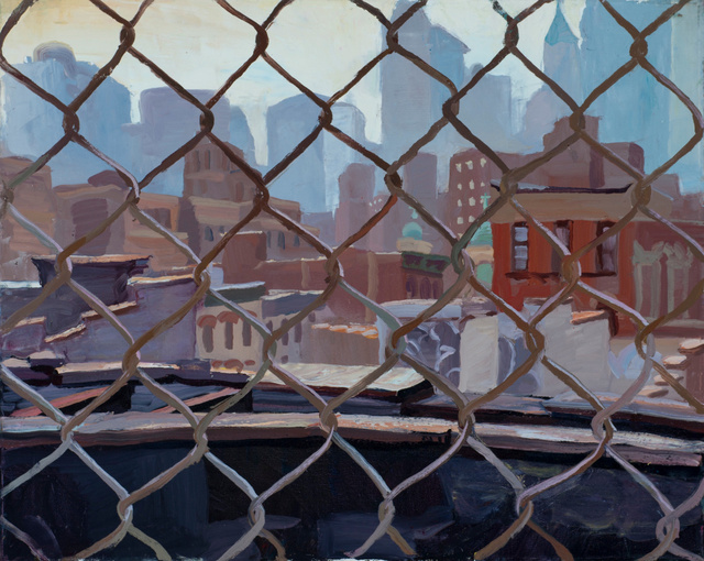 Chain Link Chinatown, 24 x 30"