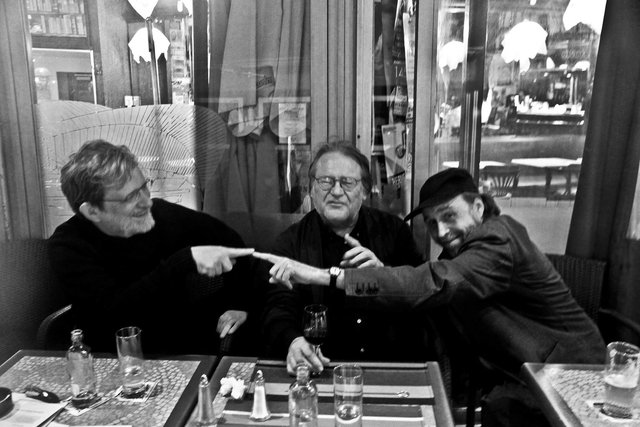 avec Charles François et Jacques Lizène (photo : Anna)