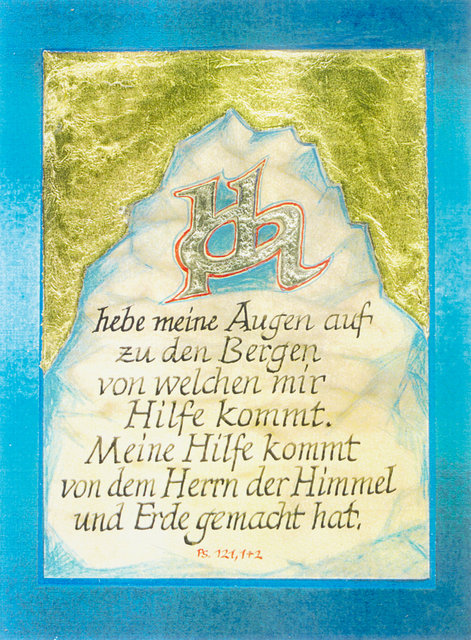 Ich hebe meine Augen auf zu den Bergen