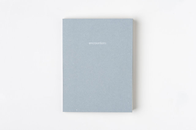 encounters, 33 pages, accordion book. Published by Datz Press in 2015. 