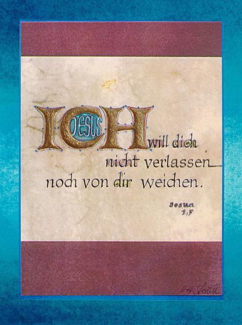 ICH will dich nicht verlassen noch von dir weichen