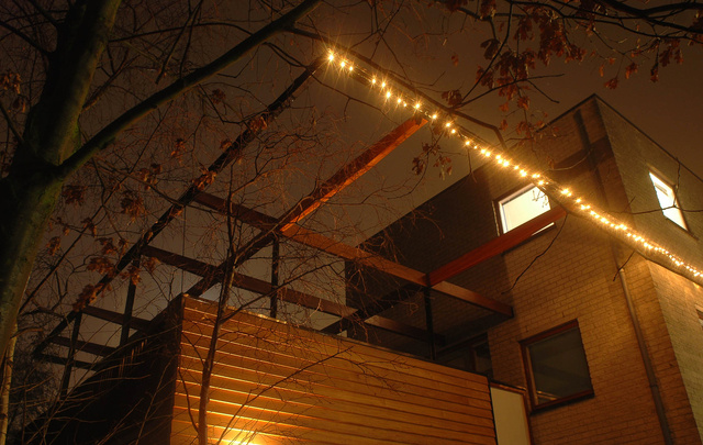 Pergola woning: View naar polder van Moerkapelle