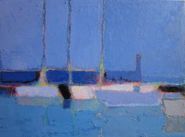 'In port' 2016 / 90X120cm / oil on canvas 