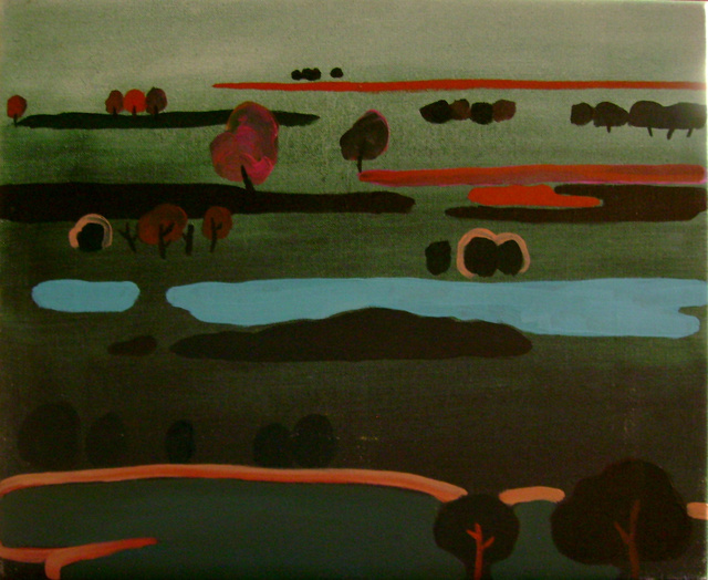 pejzaż zielony, 46x38, 2010 (wł. pr.)