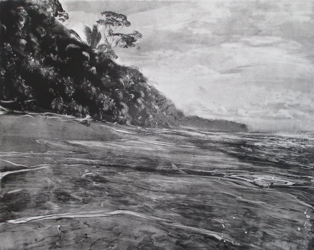 Pacific Shore, Costa Rica    22 x 27"