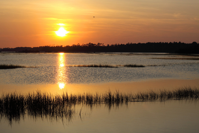 Sunset over the Atlantic Intracoastal Waterway, NC