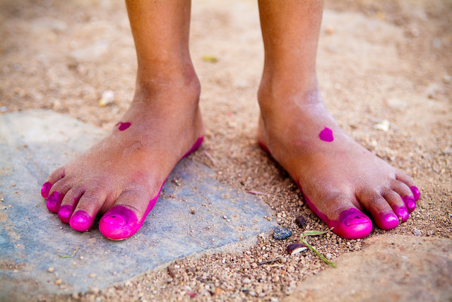 Feet of an Indian Girl