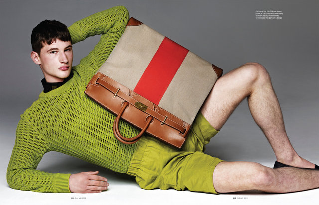ELLE NL 2013 with Tino Zidane and Fredrik Meijnen fashion editor Thomas Vermeer