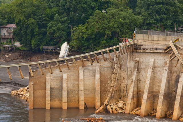 Lake Delhi Dam Along the Maquoketa River